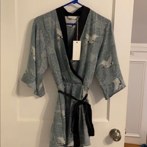 Blue Crane Romper